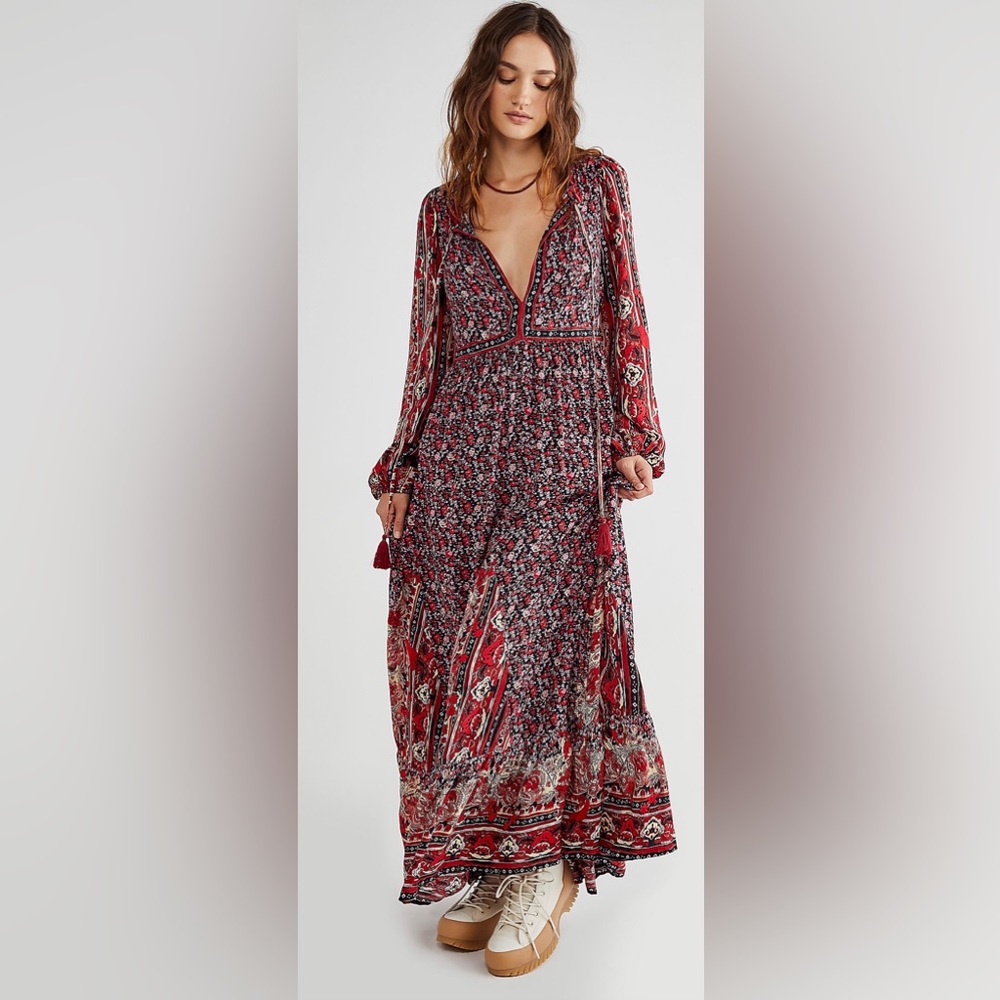 Free People “Happy Feelings” maxi dress